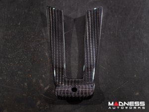 Alfa Romeo Giulia Steering Wheel Trim - Carbon Fiber - Lower Trim Set - QV Logo - QV Model Alfa Romeo Giulia Steering Wheel Trim - Carbon Fiber - Lower Trim Set - QV Logo - QV Model